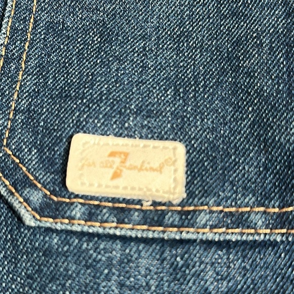 7 For All Mankind 7FAM Blue Jean Denim Overall Jumper Dress size 18 months - Picture 7 of 14